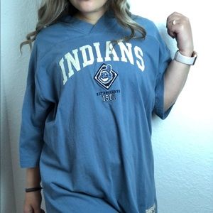 🌟 Cleveland Indians 🌟 Lee Sport Baseball Tee